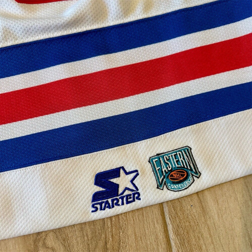 Starter New York Rangers Wayne Gretzky #99 Semi ProHockey Jersey White Men's XL - Picture 8 of 11